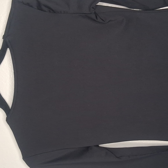 Zara Women's Solid Round Neck Long Sleeve Stretchy Bodysuit Black Size Medium - Picture 4 of 15